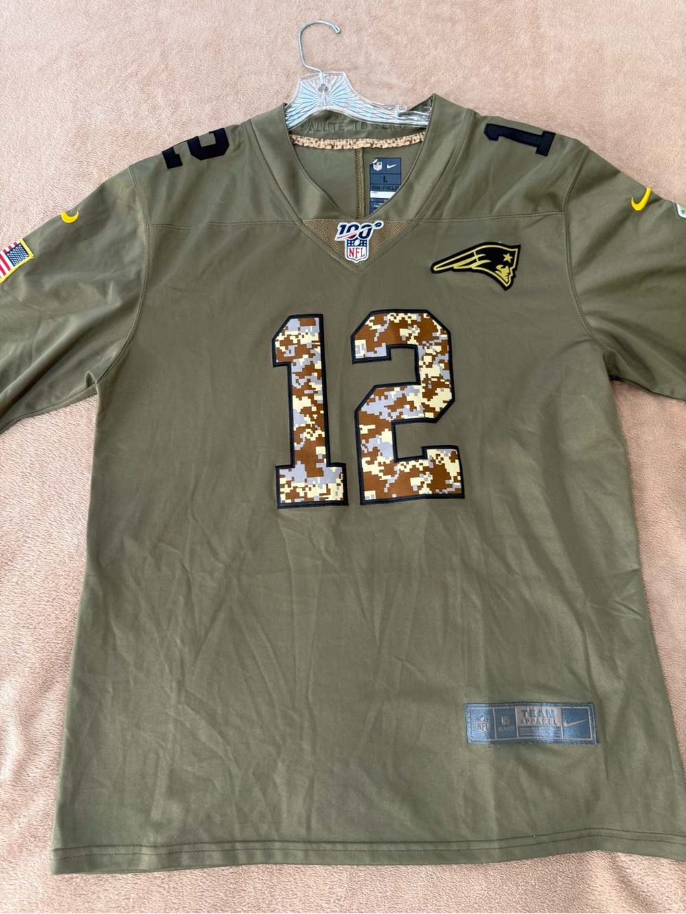 Nike Tom Brady New England Patriots 2019 Salute to Service Limited Jersey Men L